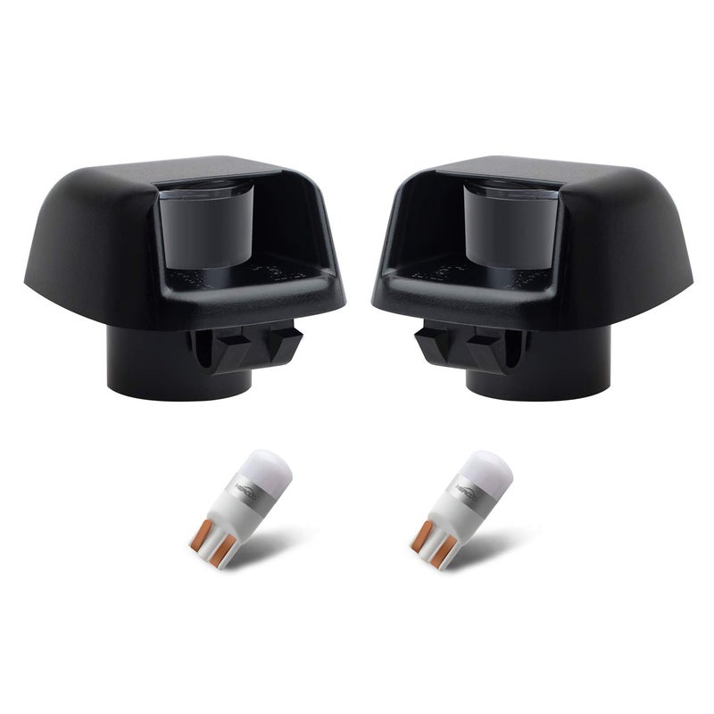 HERCOO LED License Plate Light Lamp White Bulbs Tag Lights Housing Compatible with Frontier Armada Titan Xterra, Suzuki Equator Pickup Truck, Pack of 2 - Image 1